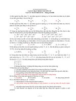 Đề ôn tập vật lý HN