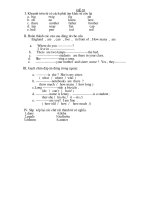 Đề thi Anh Khối 4 (03)