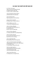 CA DAO TỤC NGỮ CHỦ ĐỀ ANH EM