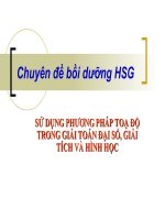 Bai giảng chuyen đề PP Tọa độ - Bồi dưỡng HSG