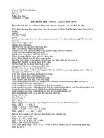 Bài KT 15 Phút Lần 1 HK I Lớp 11NC - Đề 1