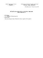 Kiểm tra HK II-2009 TD 6