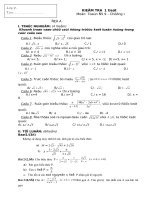 Đề kiểm tra Đại số 9, chương I