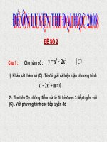 Đề ôn thi Toán đại học năm 2008- Đề số 2
