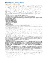 Những hồi ức về Sherlock Holmes