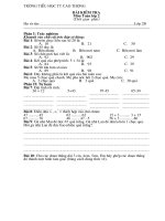 Bài KT số 1 toán 2