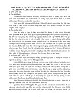 skkn:Dạy bài tìm hiểu thông tin một số nghề ở địa phương