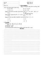 ĐỀ KT 15 P ĐẠI 7 KÌ 2