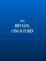 Bài 8.Điện năng công suất điện