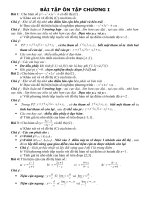 BÀI TẬP ÔN TẬP CHƯƠNG I