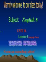 Anh8:Unit10