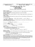 Đề thi HSG Hóa Huyện Yên Châu - Sơn la