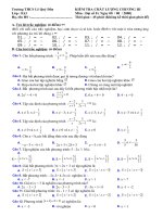 Đề-Đáp án Chương III ĐS 8 (Uni)