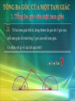 Tổng 3 góc của 1 tam giác