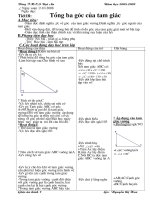 Tổng ba góc của một tam giác
