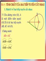 Tinh chat hai tiep tuyen cat nhau