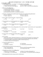 Kiểm tra 45'''' - Lần 2 - Hóa 10NC - Năm học 2008-2009