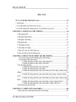 Thiết kế phần mềm Quản lý bán hàng 