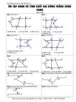 on tap duong thang song song