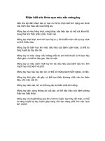 chua benh qua mau sac ngon tay