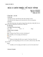 Bài 3 : Giới thiệu về máy tình