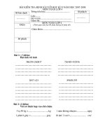 Kiểm tra cuối ki 2- toán 4