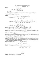 Đề thi học sinh giỏi Toán hấp dẫn
