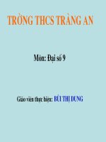 Tiết 51: Phương Trình bậc hai
