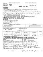 Kiểm tra BKI lý 9- có ma trận