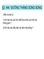 Tiet 18, 19 : hai DT song song