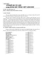 Chuyển bảng mã TV Unicode