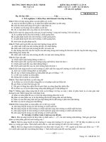 ĐỀ 15 PHÚT- LẦN 5-LỚP 11(cb)