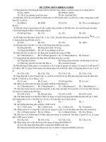 Tổng hợp trắc nghiệm hữu cơ theo chuyên đề