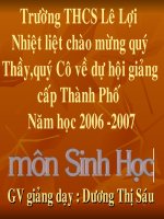 Tiết 30 : Sinh sản sinh dưỡng tự nhiên