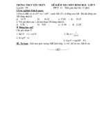 Đề kiểm tra Toán 9