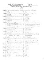 thi thử đại học new có đáp án đủ