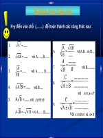 Rút gọn biểu thức chứa căn thức bậc hai