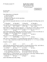 ĐỀ KIỂM TRA 15 PHÚT MÔN VẬT LÝLỚP 10 CB