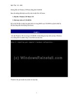 Hướng dẫn cài đặt Windows XP