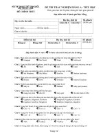 Đề thi trắc nghiệm tin học trẻ toàn quốc lần thứ XIV - 2008