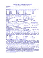 Kiểm tra TA 10 lần 2 ky I