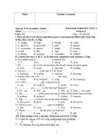 Written English tét