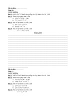 Kiểm tra 1 tiết Đại số 6