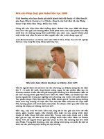 Nhà văn Pháp đoạt giải Nobel Văn học 2008