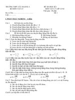 Đề thi lớp 10 NC