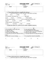 Đề KT học kì 2 lớp 9