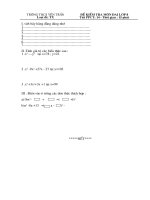 Đề kiểm tra Toán 8