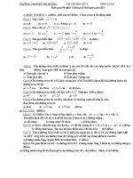 Đề thi HKI Quang Tri