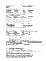 kiem tra 45'''' số 1 hk2 lớp 11