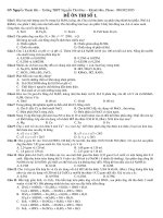 Đề thi thử  môn Hóa _đề 1(có đáp án)